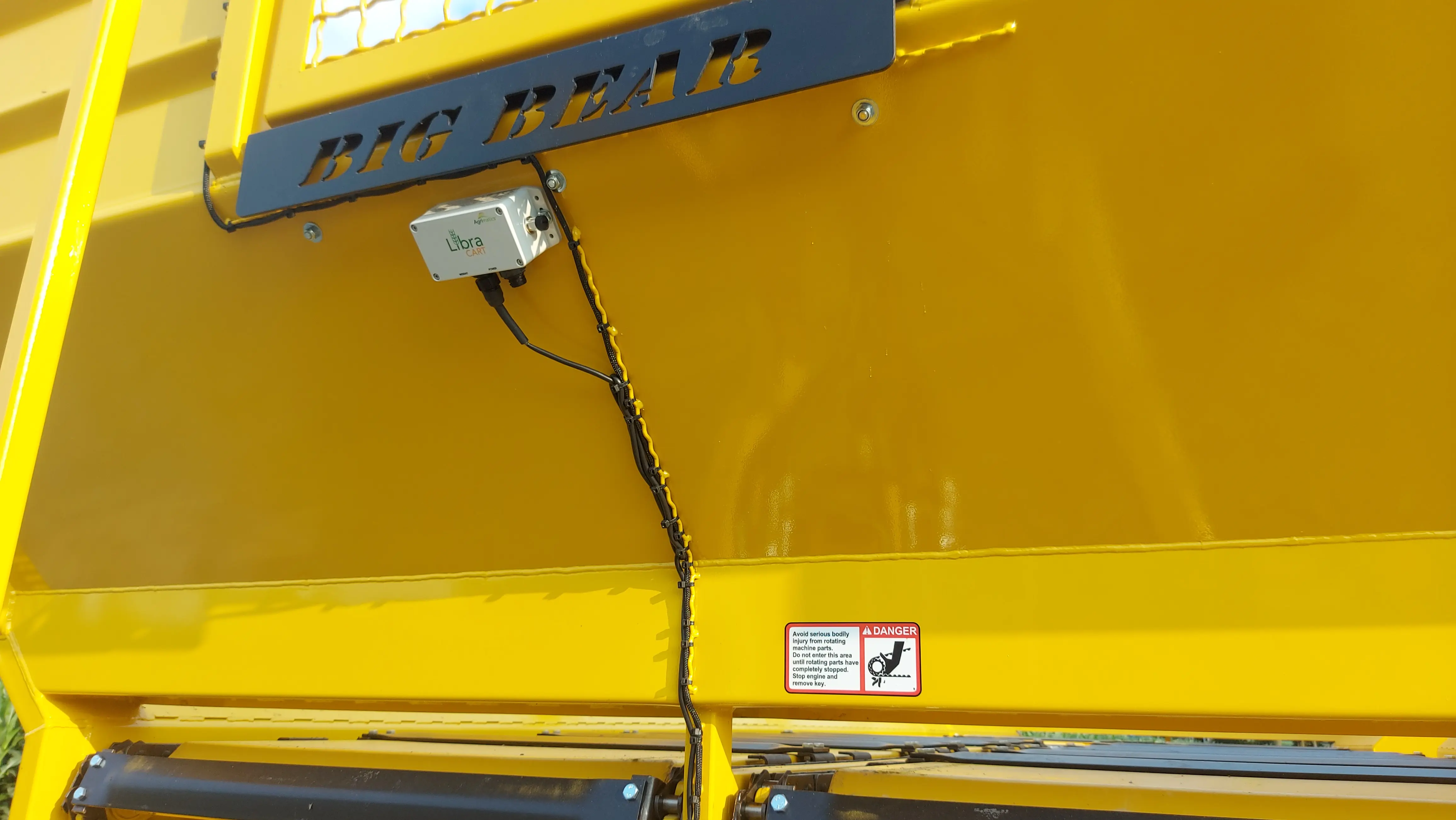 Libra cart weigh scale Bluetooth hardware mounted on Big Bear