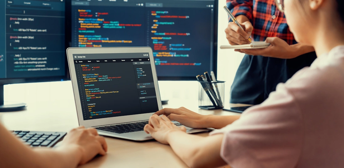 custom software development for small business owner meeting
