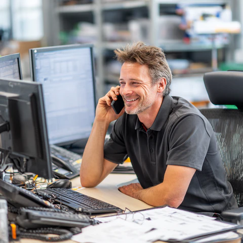Technical support team delivering help desk solution