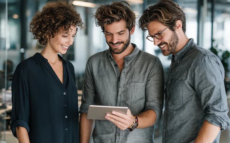 Small business owner reviewing a disaster recovery plan