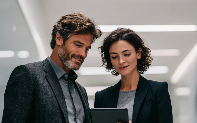 Project management meeting for small business owners