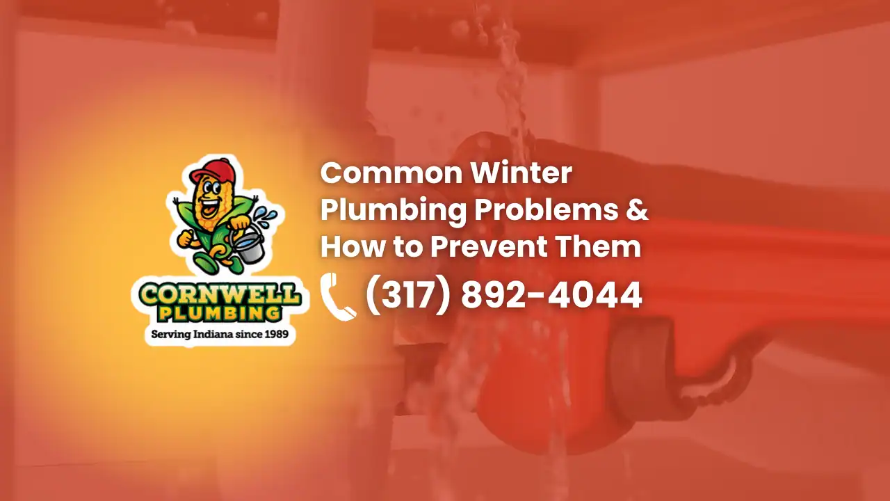 Clogged winter pipes being inspected by professional plumber for common heating and plumbing issues.