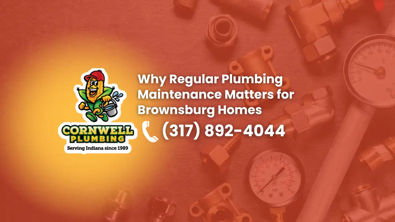 Efficient plumbing services for Brownsburg homes by Cornwell Plumbing, Indiana’s trusted plumbing specialists since 1989. Call (317) 892-4044 for expert plumbing maintenance and repairs.