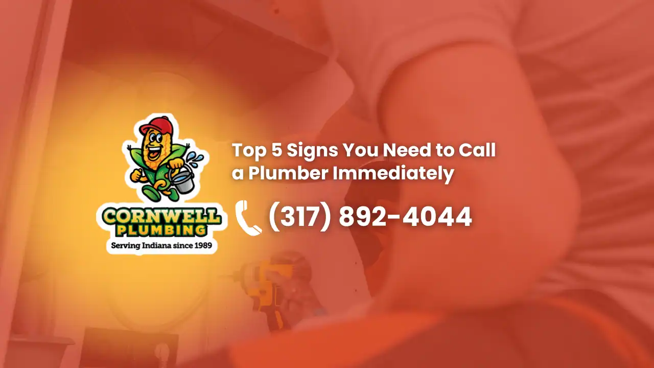 Emergency plumbing services in Indiana, call Cornwell Plumbing at (317) 892-4044 for immediate assistance. Trusted local plumber since 1989 for reliable repairs and drain cleaning.