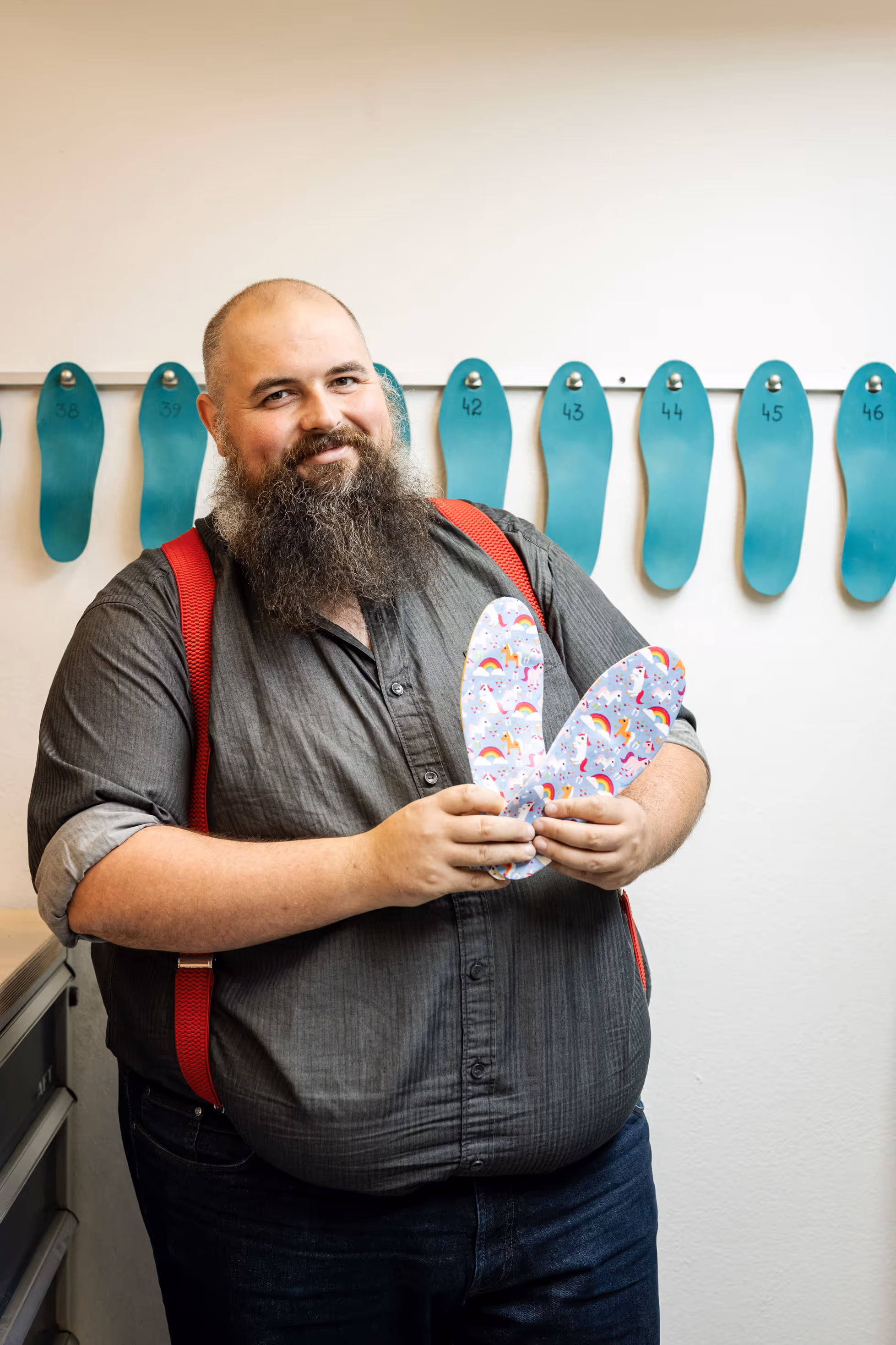 Felix mit neuen Einlagen für eine Kundin