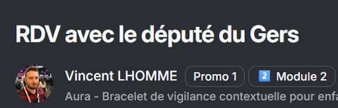Post : rendez-vous avec le député du Gers