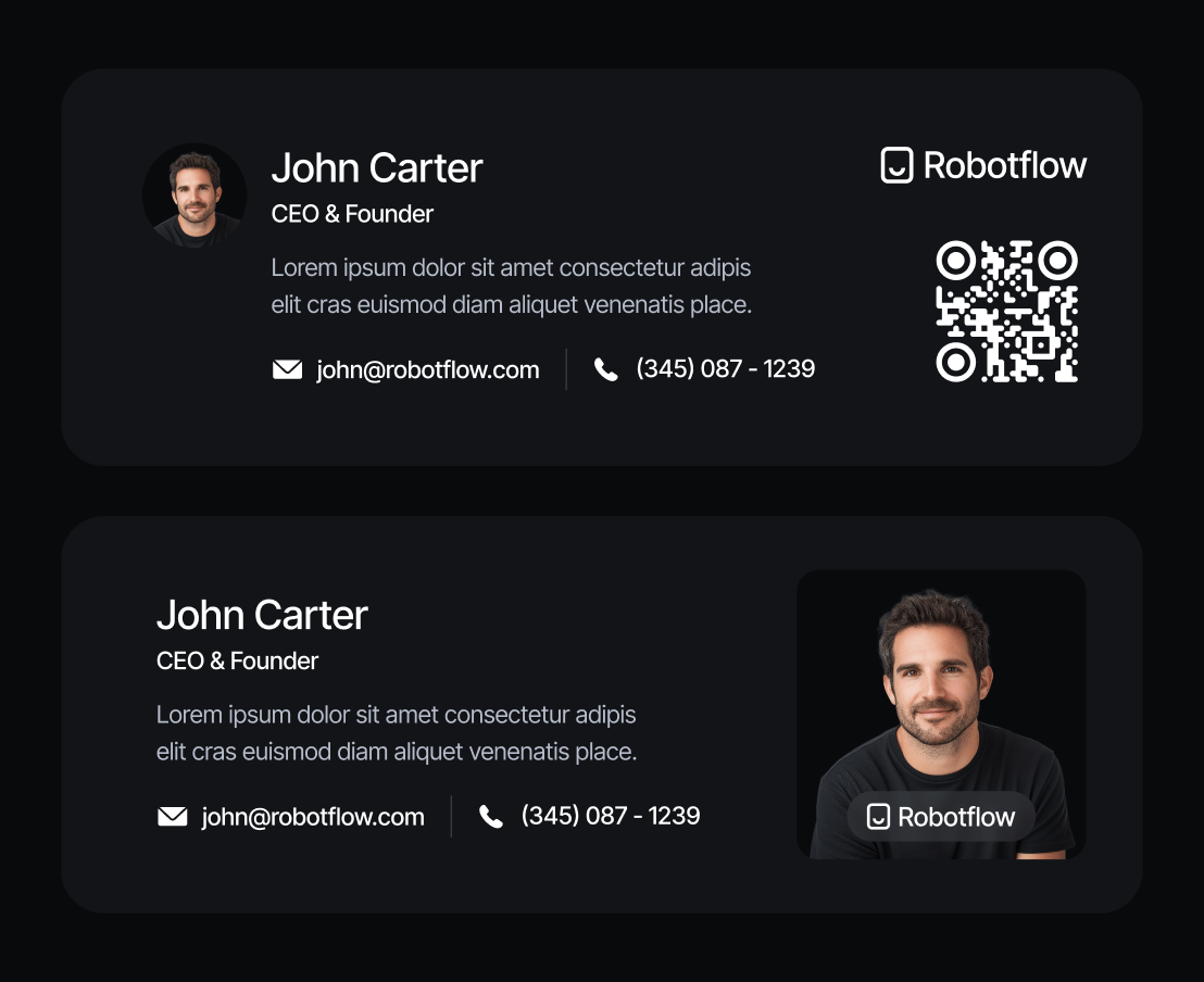 Robotflow Email Signature Robot Webflow Template | BRIX Template







