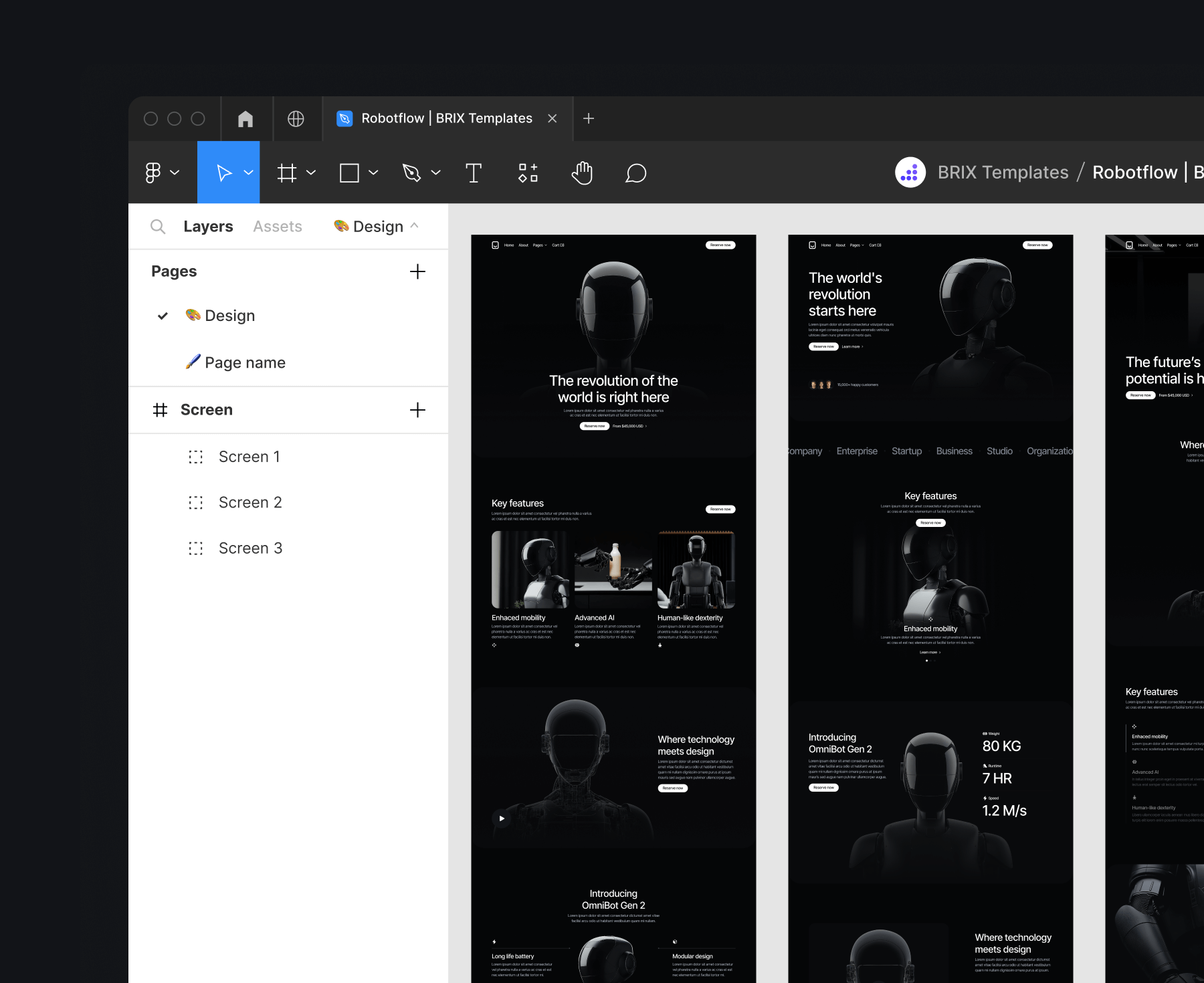 Robotflow - Figma File Included - Robot Webflow Template