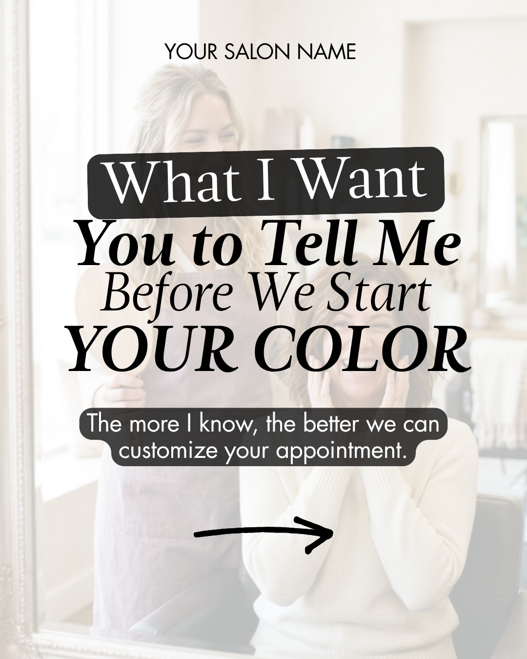 Salon template: what to tell your stylist before your color