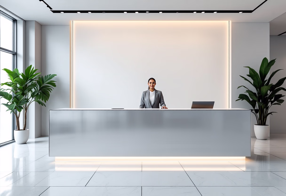 image of customer service area for a trucking company