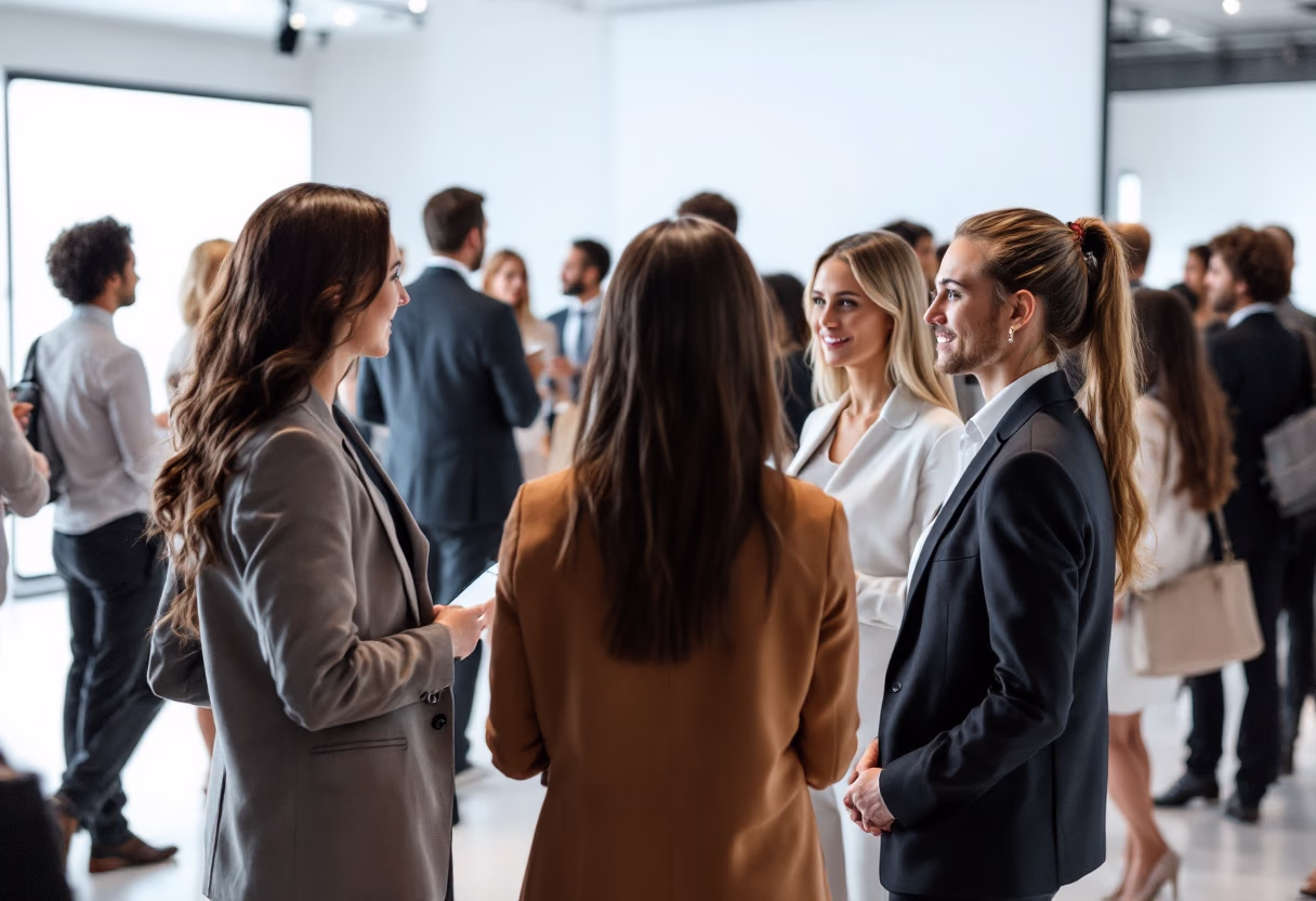 image of networking event (for a hr tech)