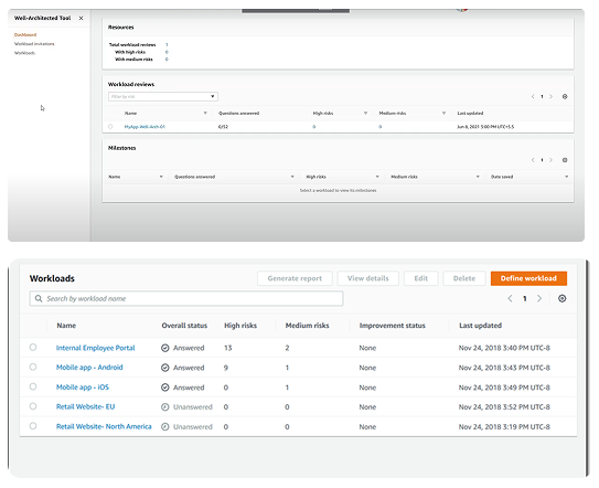 Landing page before