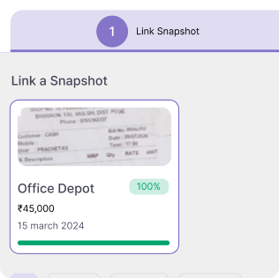 Link a snapshot modal