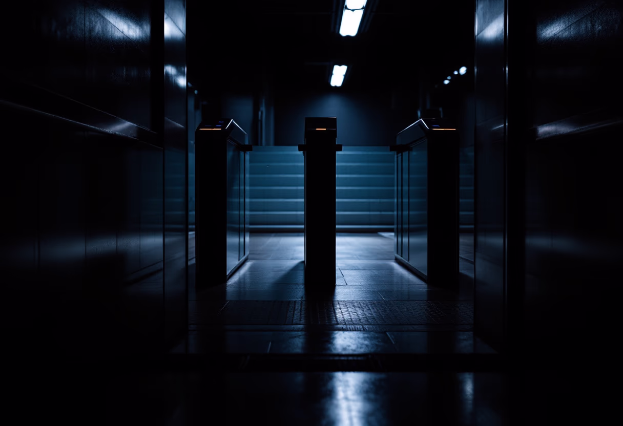 image of commuter train entrance