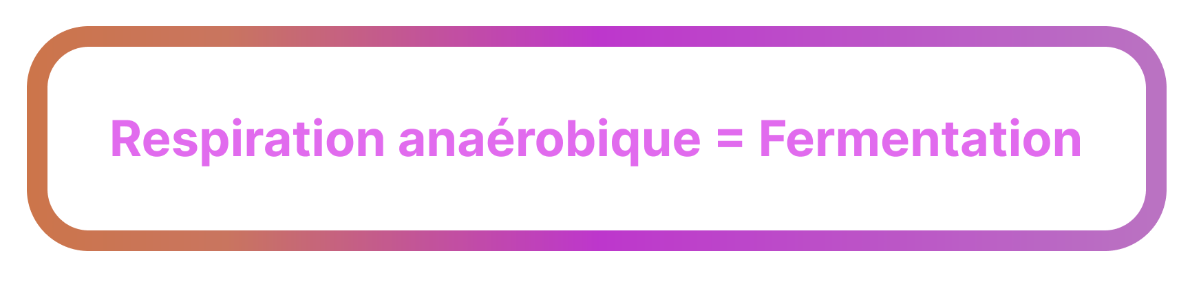 Définition respiration anaérobique