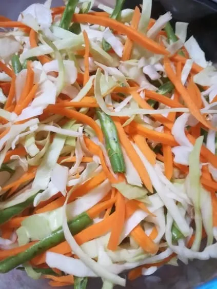 Julienne de légumes