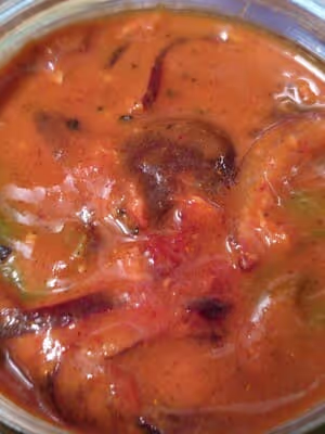 Bocal rempli  à ras