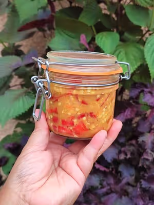 Piment de Cayenne au miso et au jus de citron