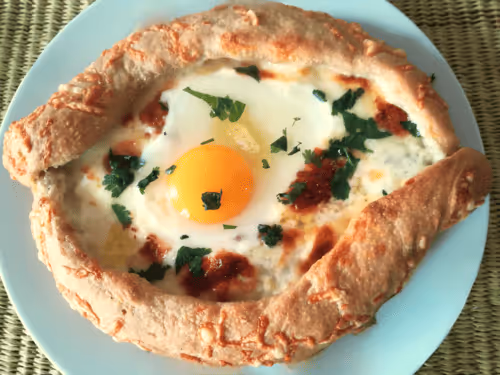 Khachapuri d'Adjarie au levain