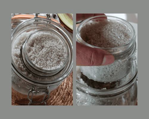 1ères étapes de l'ouverture du bocal de miso après fermentation