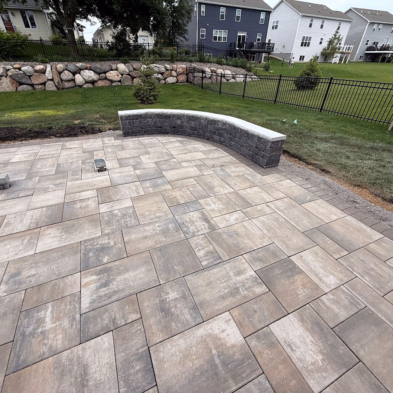 custom patio by sota landscaping in St Louis Park, MN 