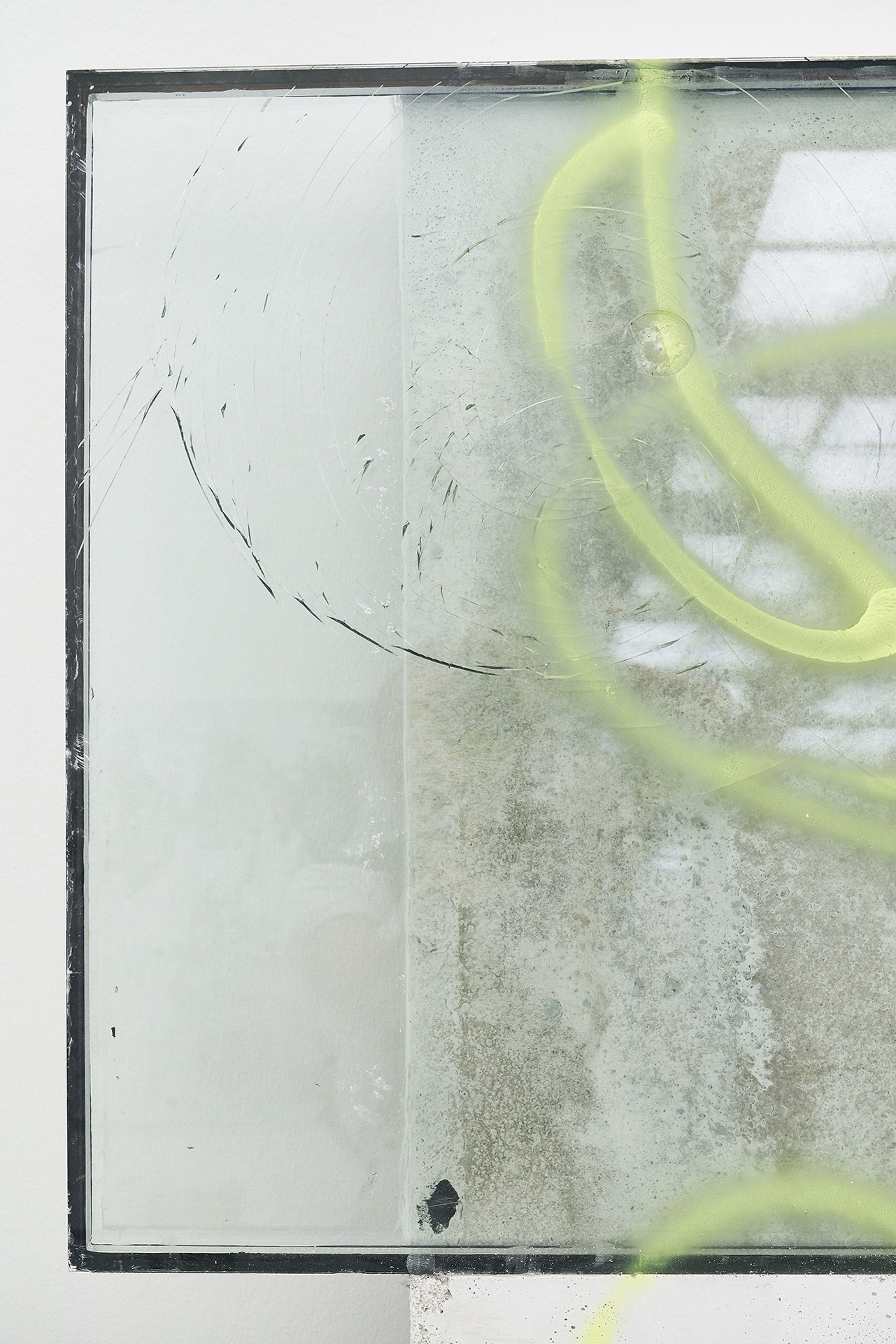 Detailaufnahme von Glasscheibe