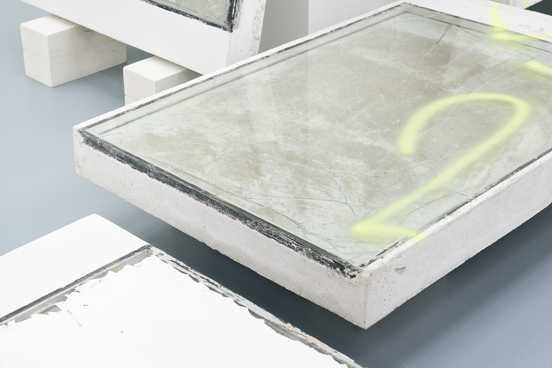 Nahaufnahme von Betonarbeit