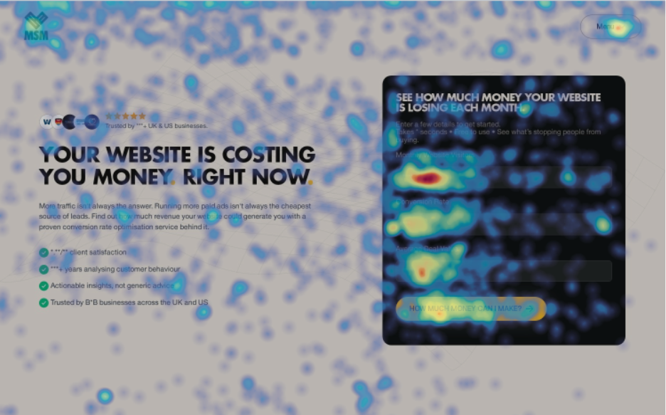 Marketing Sales Management Ltd CRO Heat Map Services