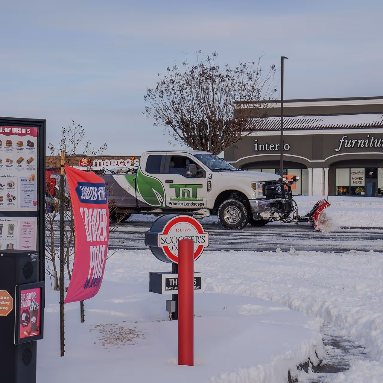 Snow plowing service in Tulsa, OK by TnT Premier Landscape