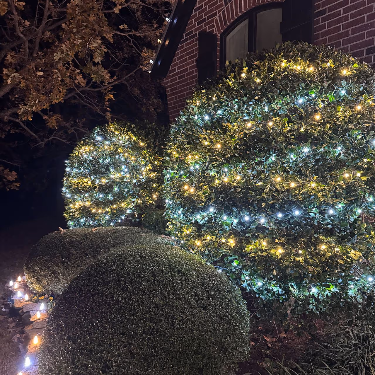 Landscape lighting installation by TnT Premier Landscape in Tulsa, OK