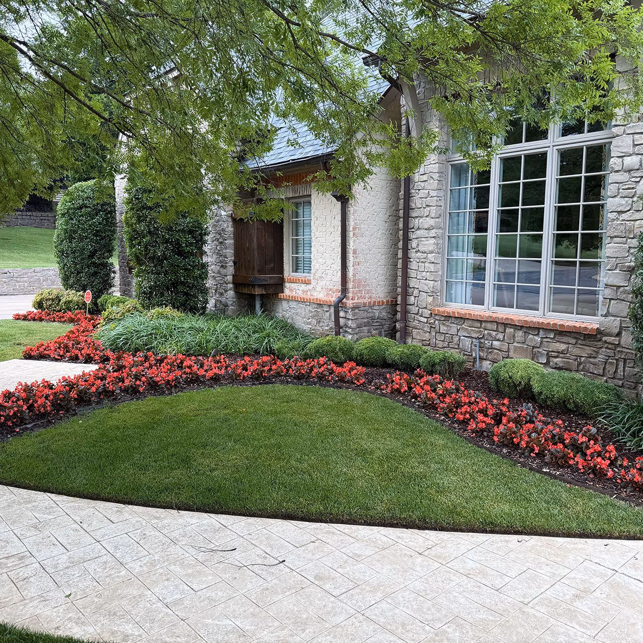 Completed professional landscape project by TnT Premier Landscape near me