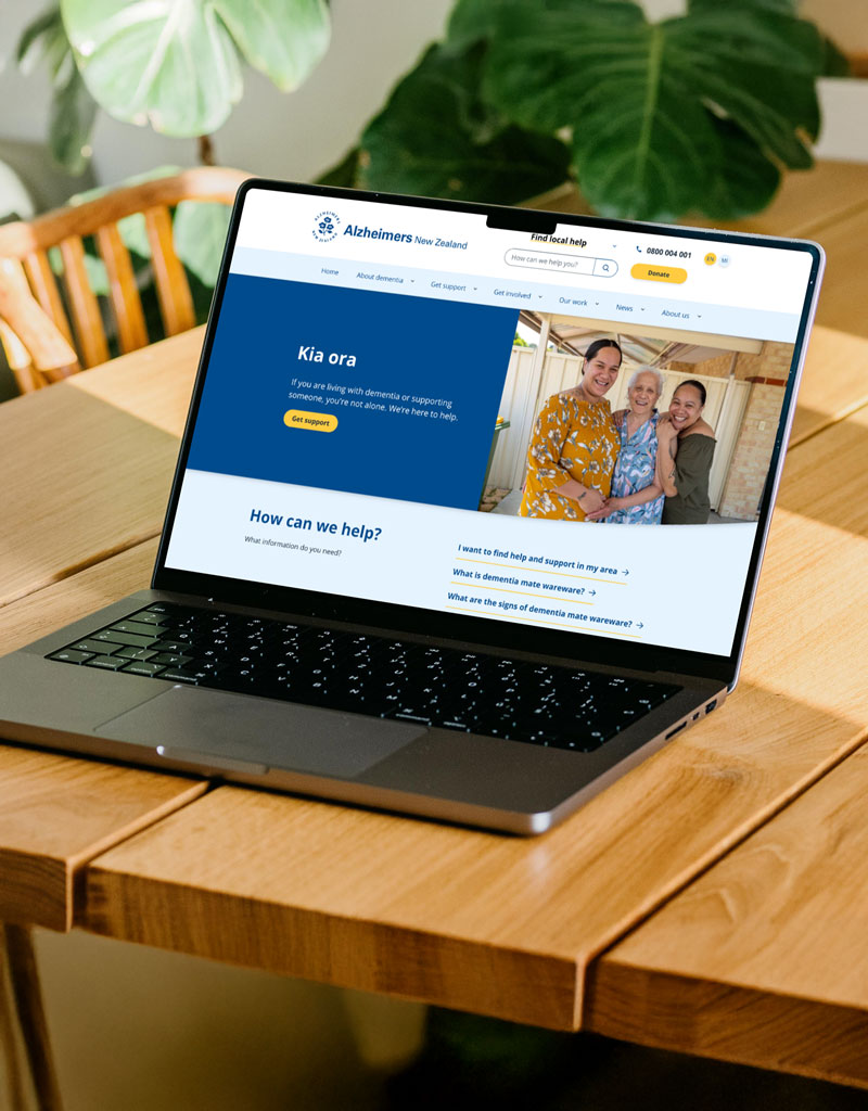 Alzheimers NZ website thumbnail