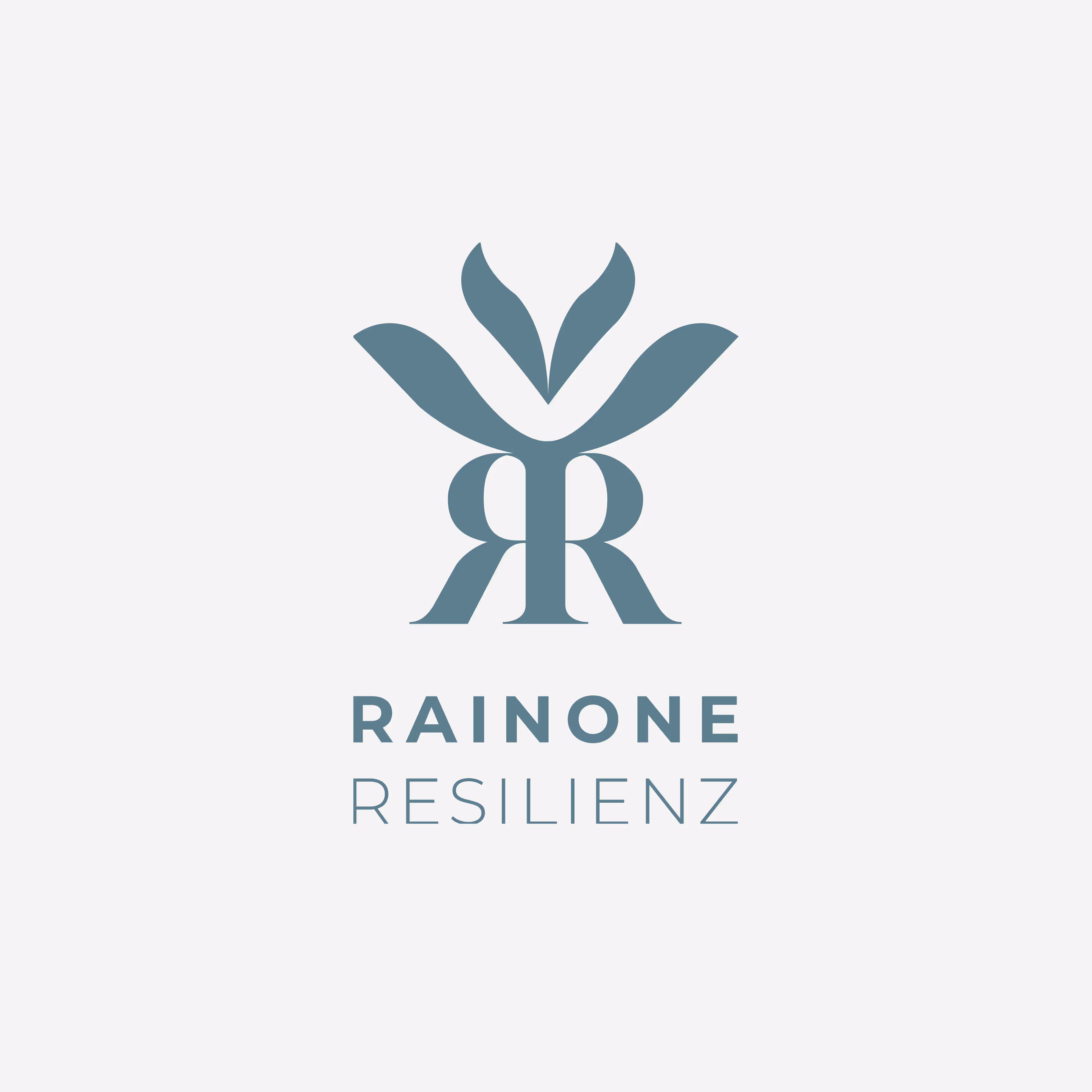 Rainone Resilienz: Komplette Markenwelt aus Logo, Website, Farben und Fotografie. Hand in Hand entstanden – kraftvoll, lebendig, voller Potenzial.