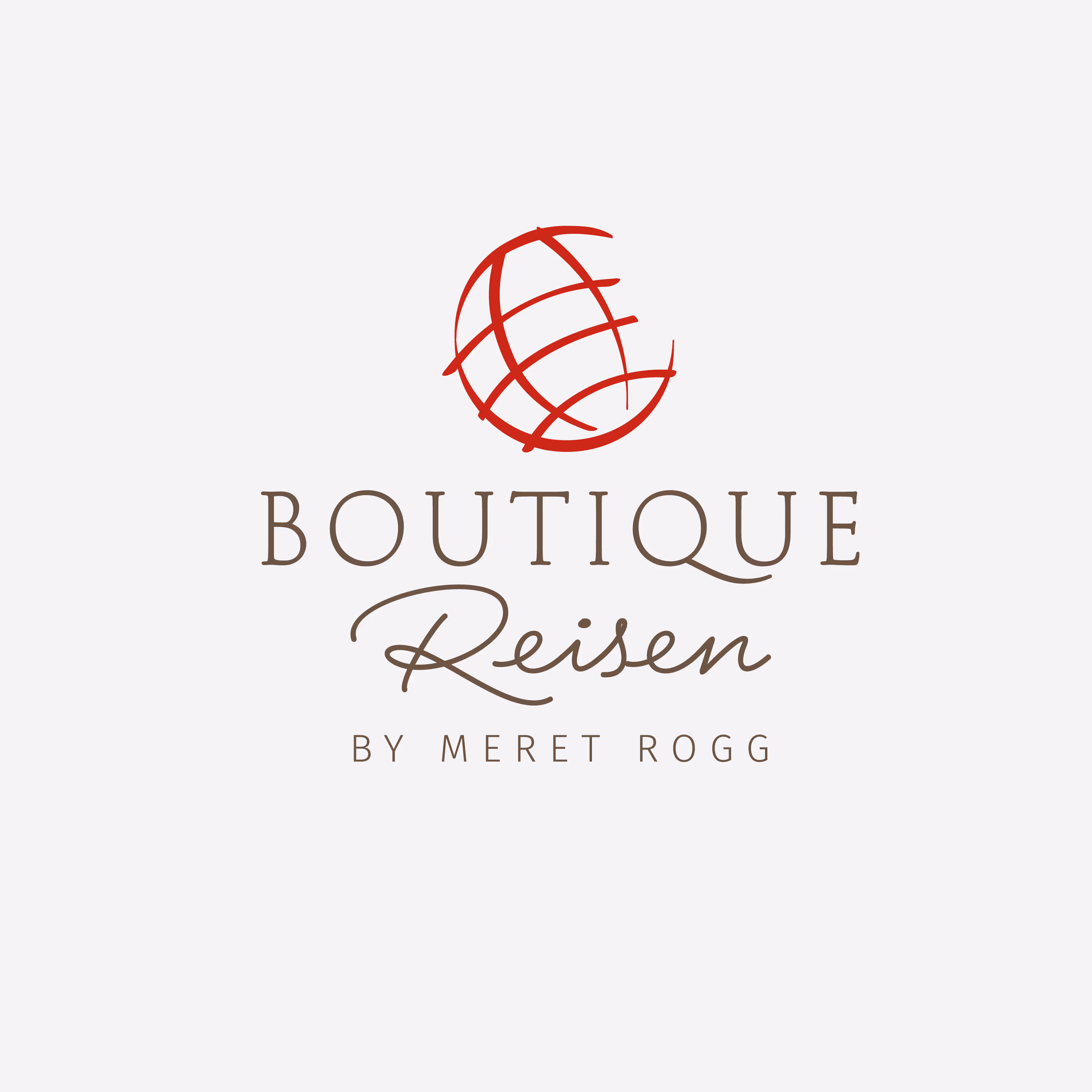 Boutique Reisen by Meret Rogg: Individuelle Reisen, persönlicher Markenauftritt. Website mit Handschrift, Boutique-Optik und warmen Farben.