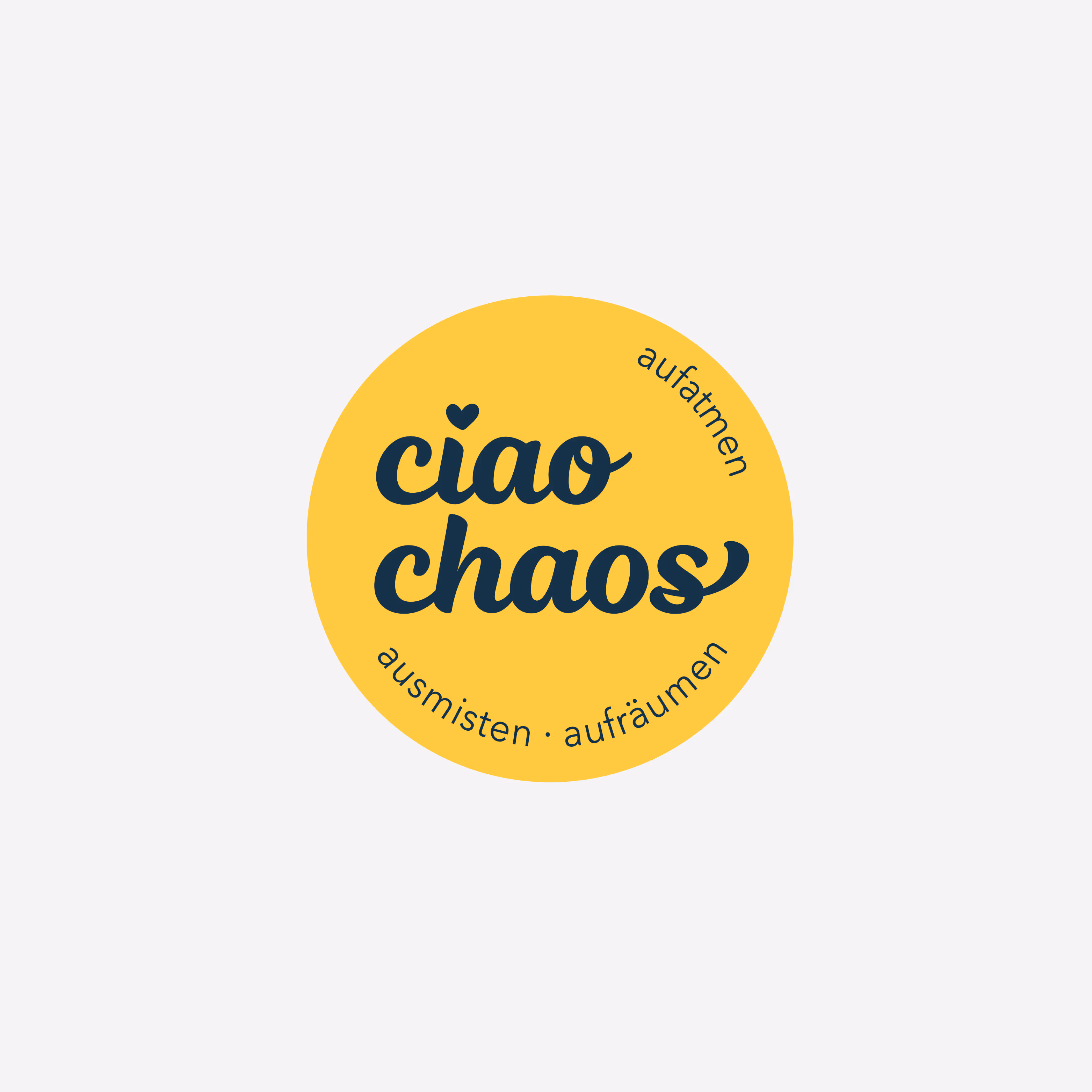 ciao chaos – ausmisten, aufräumen, aufatmen: Lebendiges Logo, motivierende Website und klare Icons für Ordnungscoaching mit Wirkung.