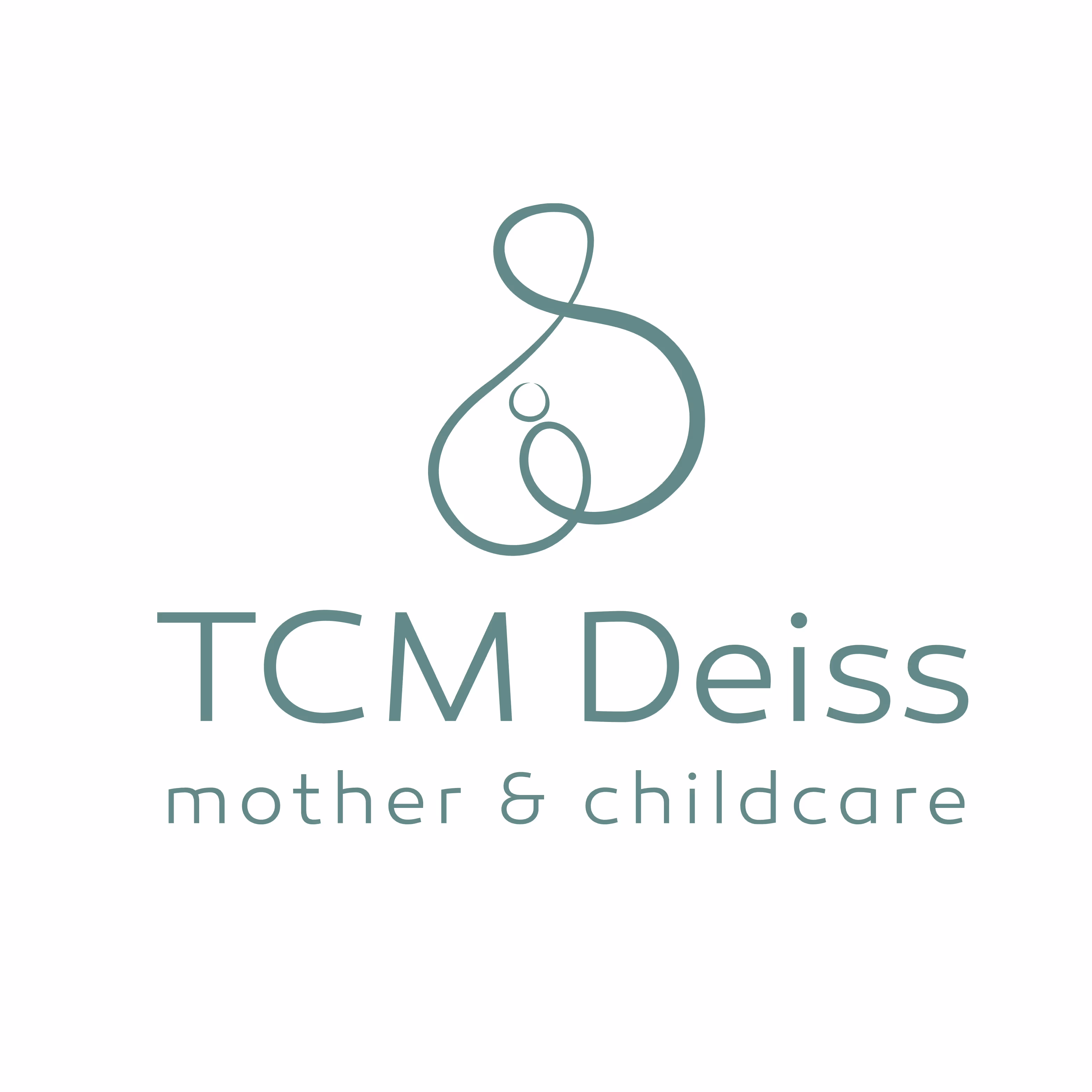 TCM Deiss – Mother & Childcare: Natürliches Branding mit Logo, Briefschaften, Flyer und Website. Handgezeichnete Illustrationen mit Wärme.