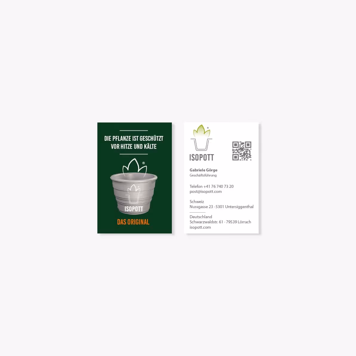 ISOPOTT – der Winterretter für Kübelpflanzen: Modernes Logo, Flyer, Etiketten, Verkaufsstand und Website. Topfpflanzen sicher überwintern.