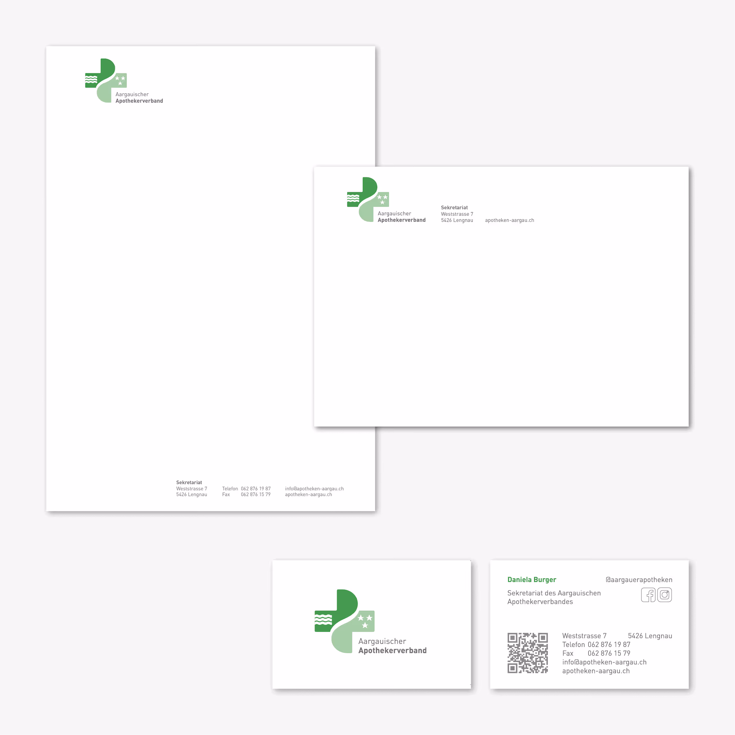 Aargauer Apothekerverband 180 Jahre: Re-Design des Logos, frische Corporate Identity, Apotheker Ratgeber für Flyer, Inserate und Website.