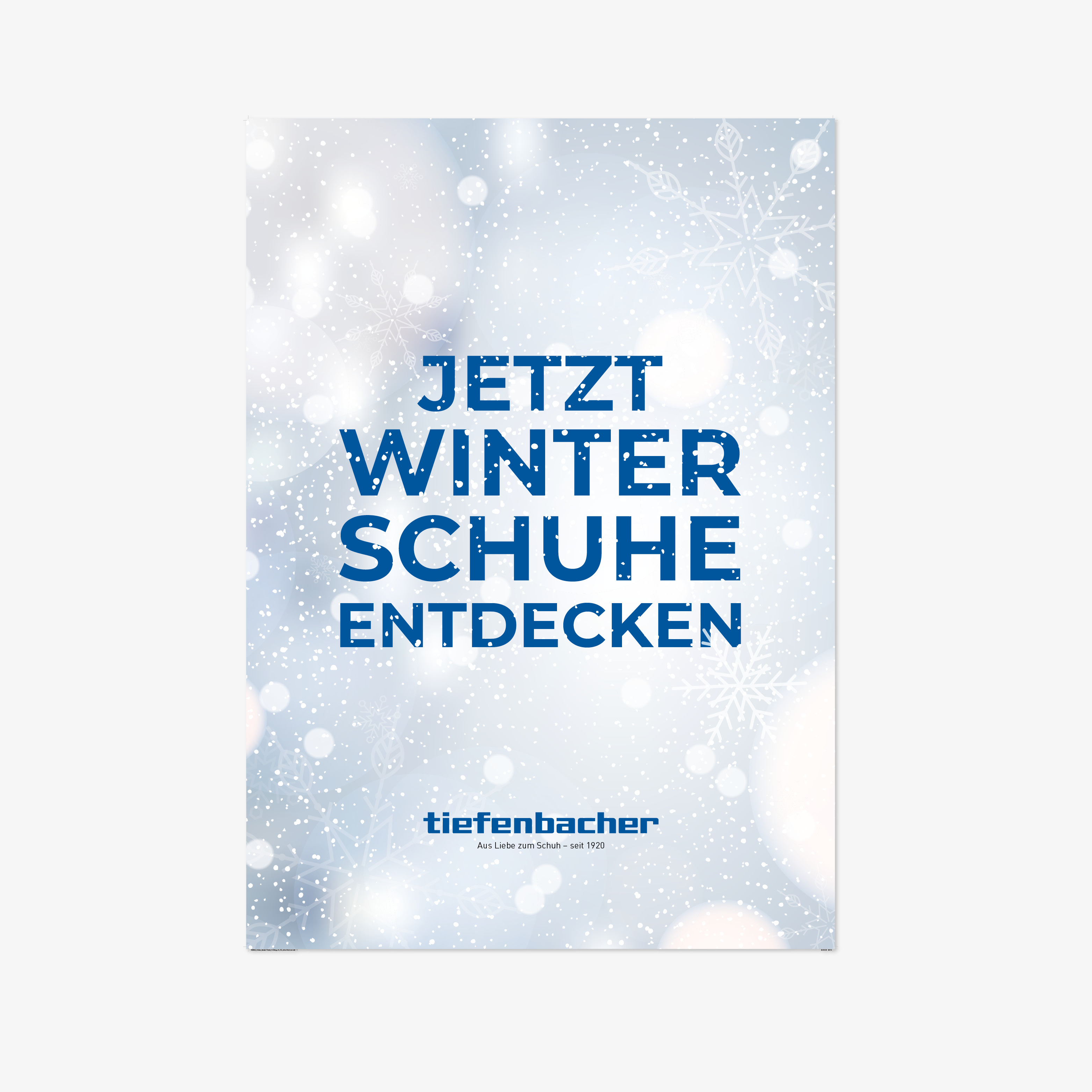Plakat- und Mailing-Design für Tiefenbacher: vier Jahreszeiten in einer harmonischen Kampagne mit Social Media und Website – von Grafik-Art.