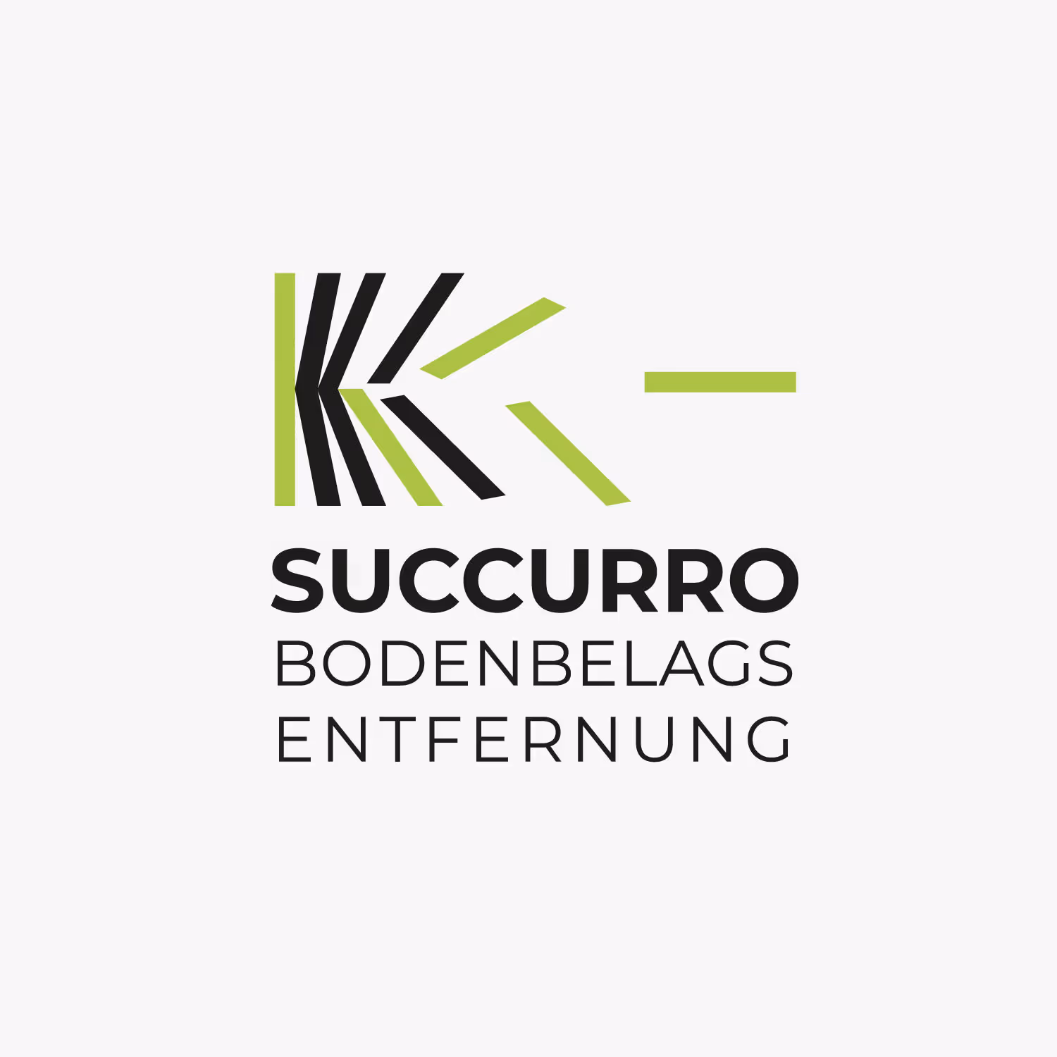 Succurro Bodenbelagsentfernung: Dynamisches Branding in Schwarz und Grün – Logo, Firmenshirts und Autobeschriftung mit hohem Wiedererkennungswert.