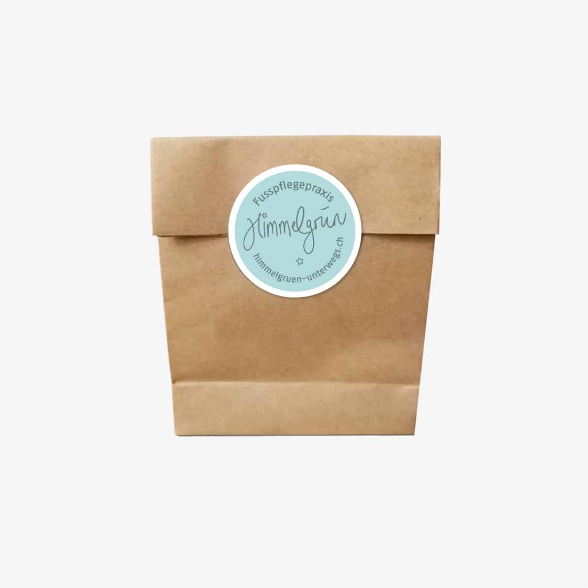 Verpackungs-Design für Fusspflege Himmelgrün unterwegs