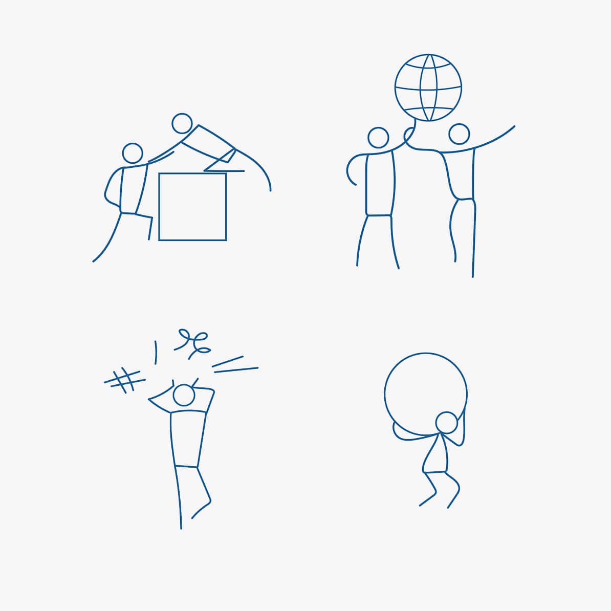 Logo-Design für immer RESILIENCE – Wortmarke vor neutralem Hintergrund