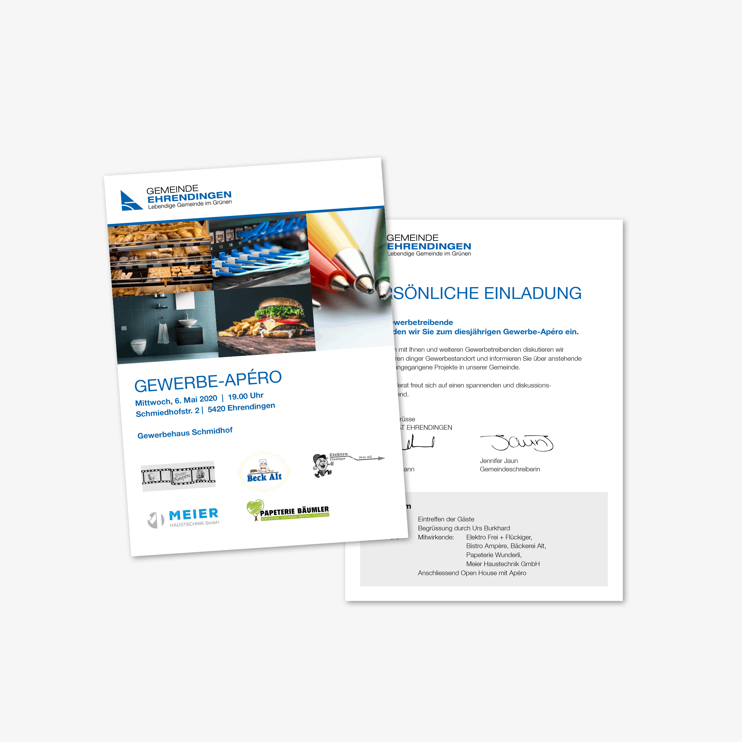 Plakat-Gestaltung für Gemeinde Ehrendingen – Plakatmotiv mit klarer Botschaft