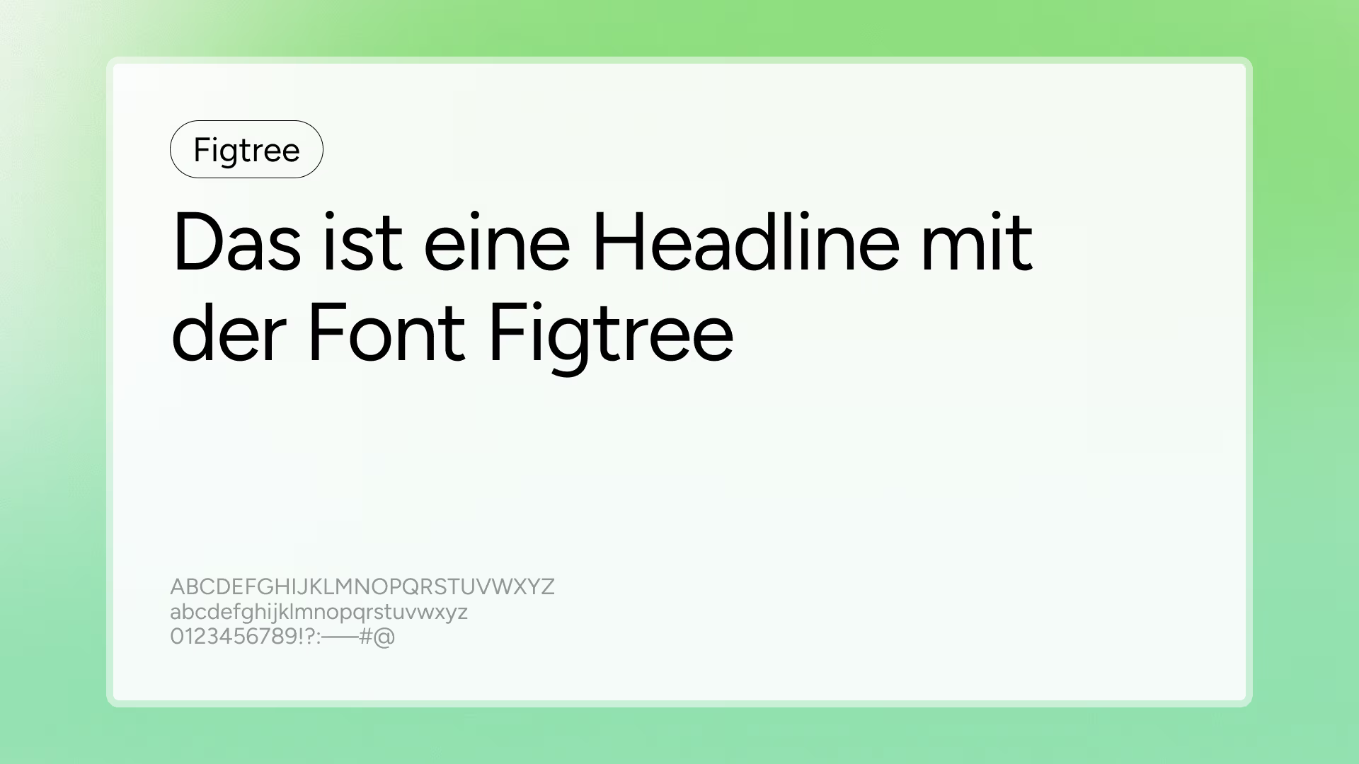 Figtree – kostenlose Sans Serif Schrift für Webdesign