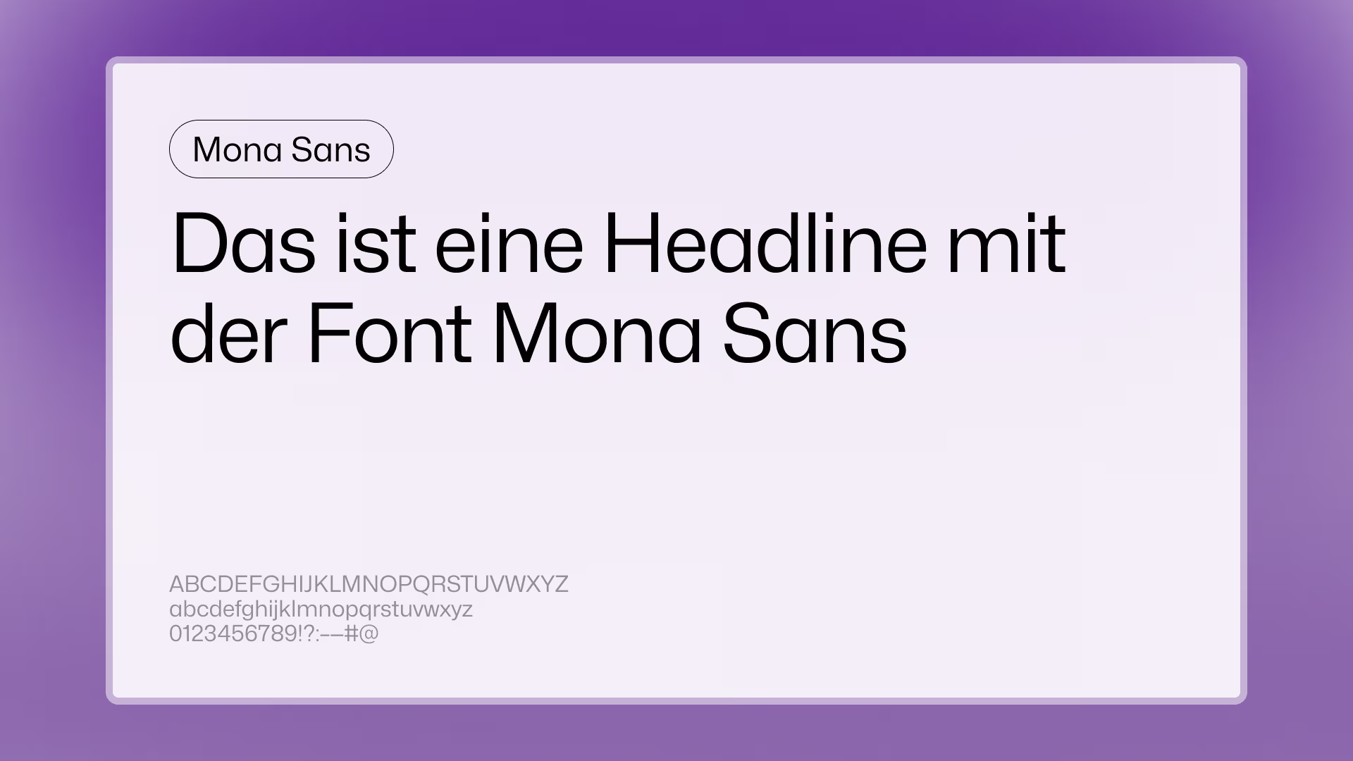 Mona Sans – kostenlose Sans Serif Schrift für Webdesign