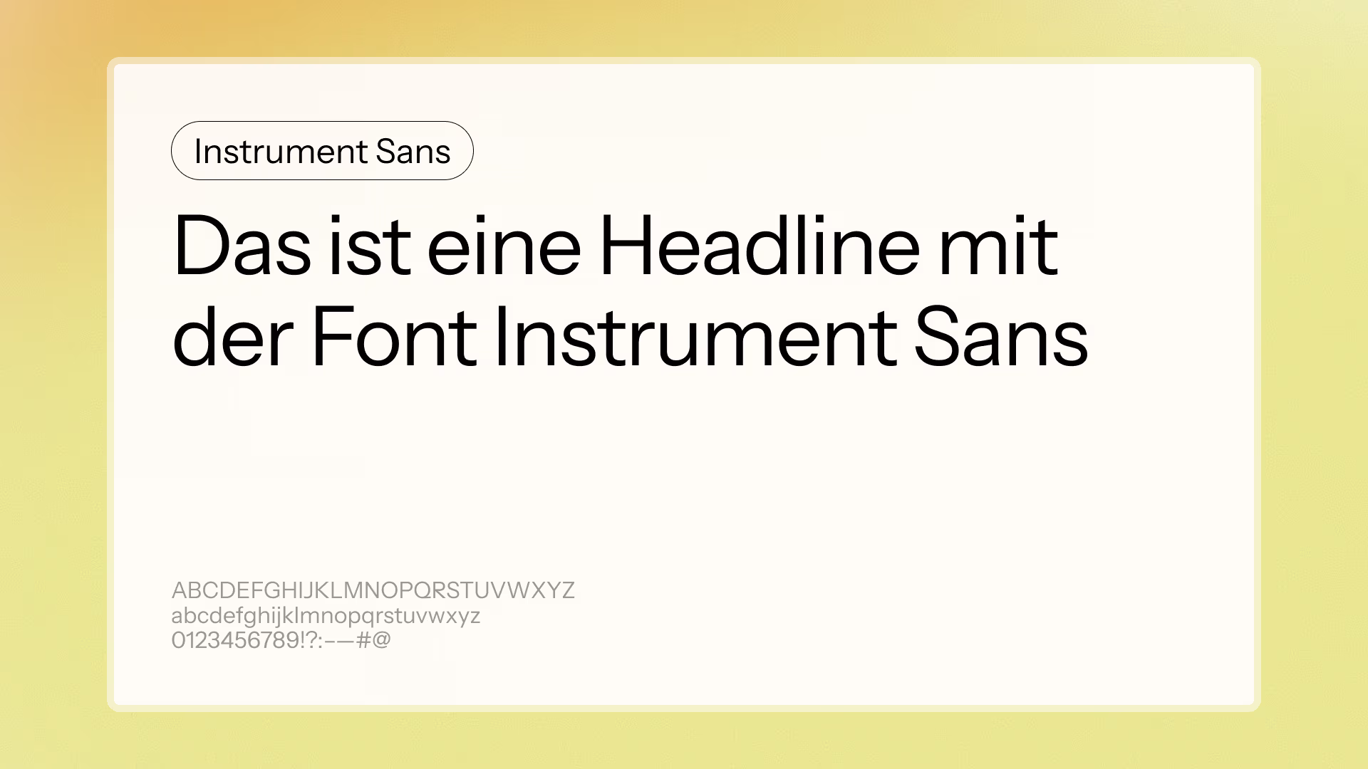 Instrument Sans – kostenlose Sans Serif Schrift für Webdesign