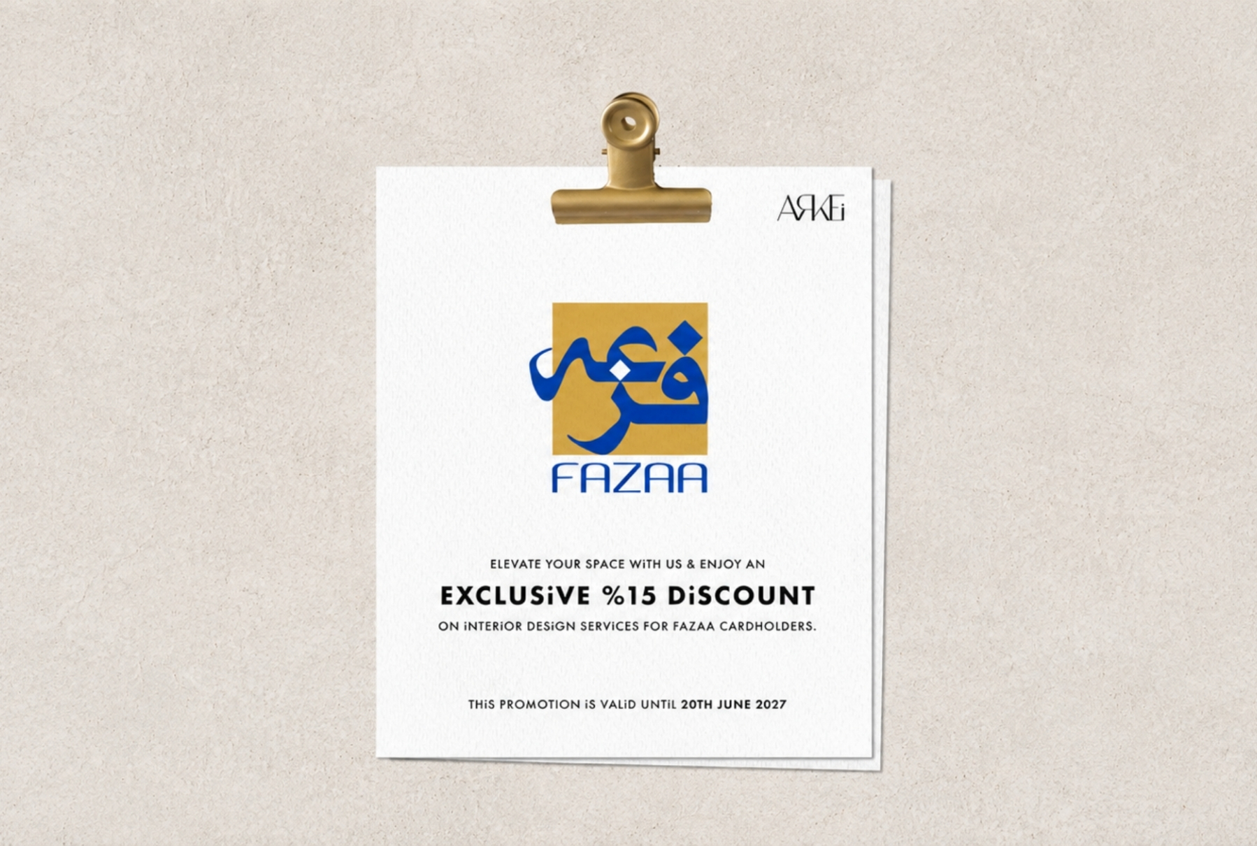 ARKEi Joins Fazaa: Enjoy 15% Off Interior Design Services