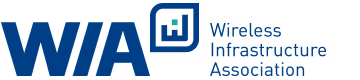 Wireless Infrastructure Association logo with stylized WIA initials and a square icon.