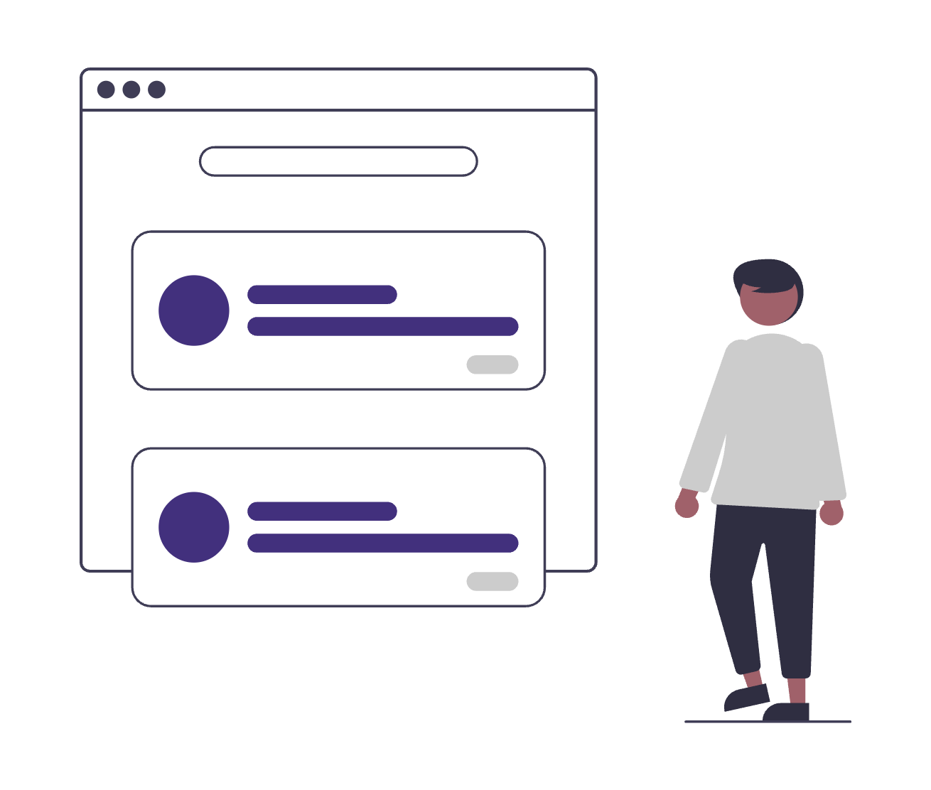 a large computer screen with a man in front of it 