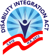 Long Description Disability Integration Act Logo S.910 HR 2472